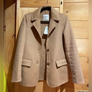Camel blazer coat